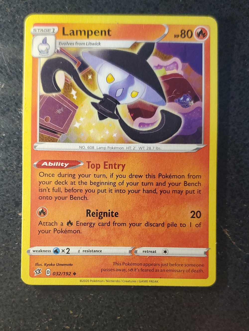 Lampent Trading Card - Orange